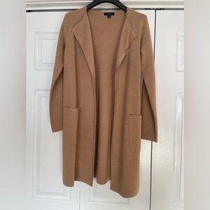 JCrew Collarless Camel Shacket